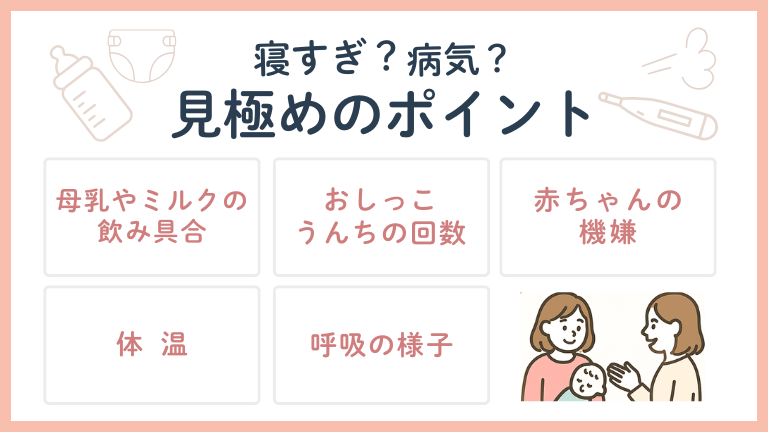 新生児の寝すぎ?病気?見極めのポイント