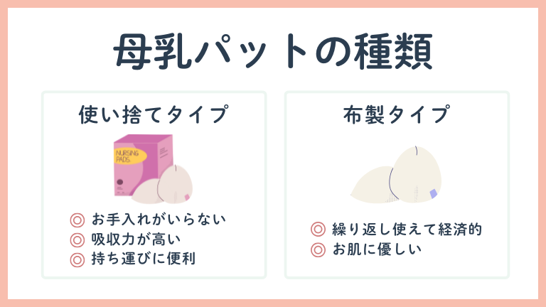 母乳パットの種類